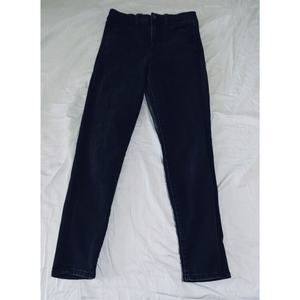 American Eagle Women Size 4 Jeans Black Denim Pants High Rise Jegging Skinny